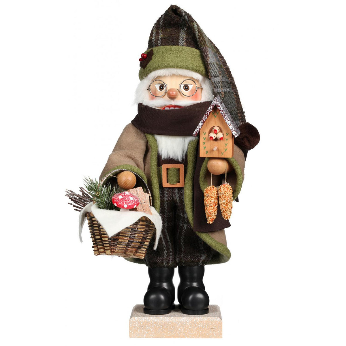 Christian Ulbricht Premium Nutcracker Forest Santa With Bird