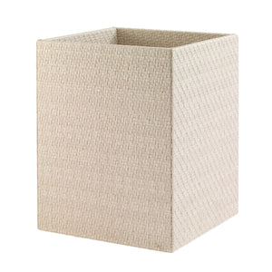 Bodrum Linens Wicker Cream Waste Basket