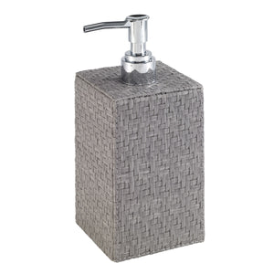 Bodrum Linens Wicker Gray Soap Dispenser