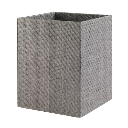 Bodrum Linens Wicker Gray Waste Basket