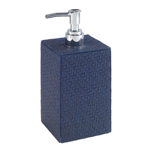 Bodrum Linens Wicker Navy Soap Dispenser