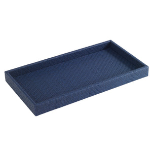 Bodrum Linens Wicker Navy Vanity Tray