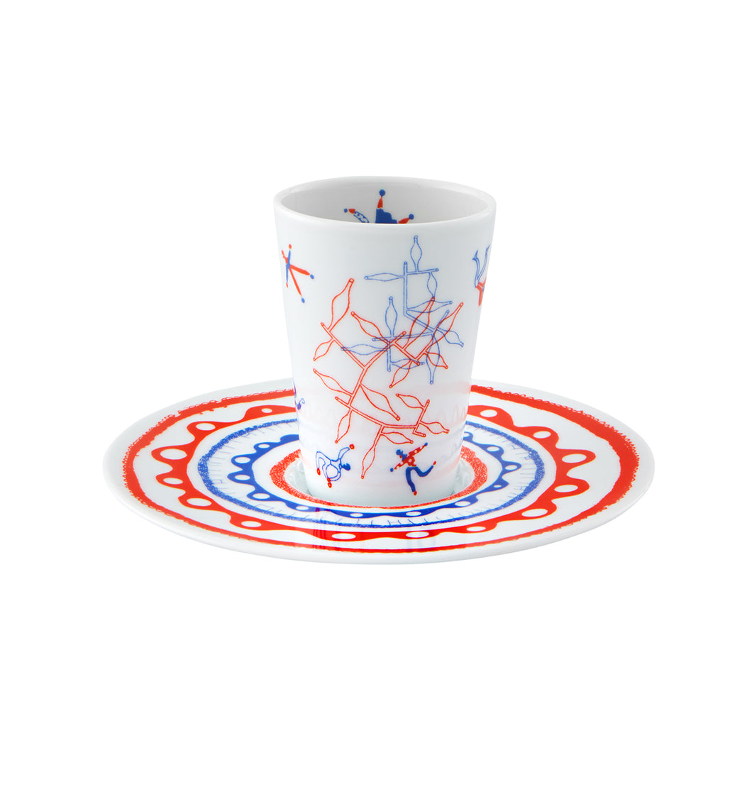 Vista Alegre Escape Goat Espresso Cup And Saucer Xlv