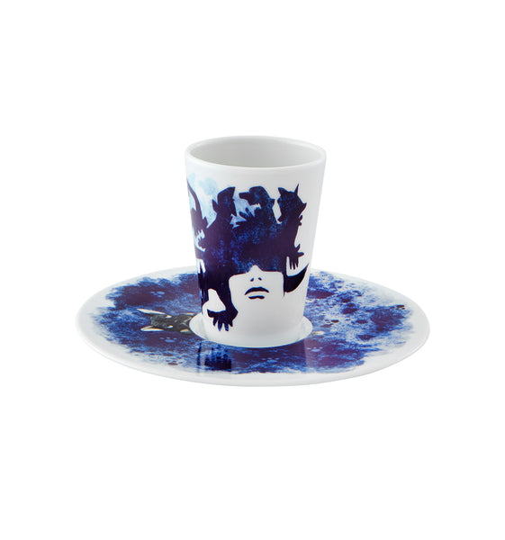 Load image into Gallery viewer, Vista Alegre Escape Goat Espresso Cup And Saucer Xxxviii
