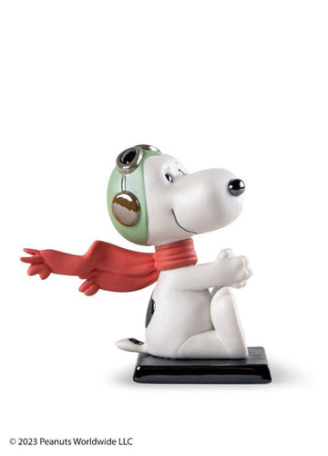 Lladro Snoopy™ Flying Ace Figurine