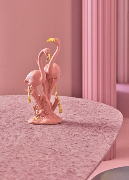 Load image into Gallery viewer, Lladro The Flamingos Sculpture - Pink
