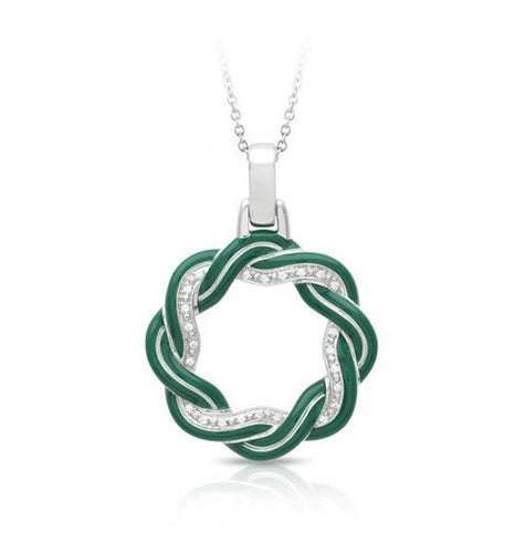 Belle Etoile Coronata Pendant - Green