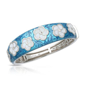 Belle Etoile Pomelia Bangle - Sea Blue & White