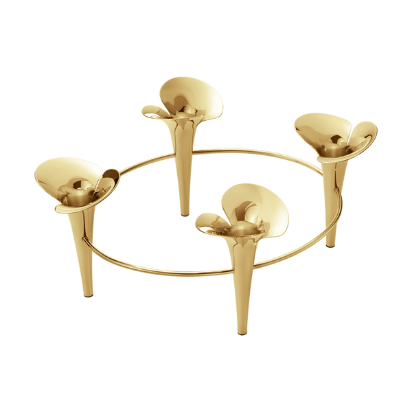 Load image into Gallery viewer, Georg Jensen BLOOM Taper Gold Candleholder
