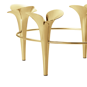 Georg Jensen BLOOM Taper Gold Candleholder