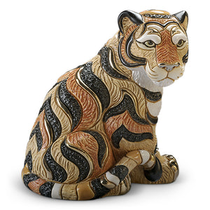 De Rosa Collections Tiger Sitting Figurine