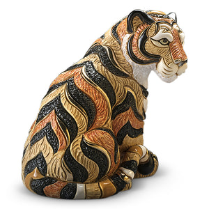 De Rosa Collections Tiger Sitting Figurine