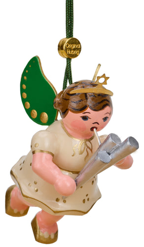 Hubrig Volkskunst  - 6cm - Angel with Shawm - Ornament