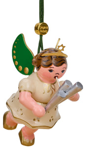 Hubrig Volkskunst  - 6cm - Angel with Shawm - Ornament