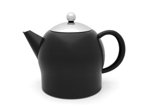 Bredemeijer 37 Fl Oz Double Wall Ss Teapot Black Matte Santhee