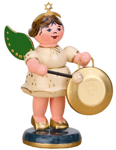 Hubrig Volkskunst - 6.5cm - Angel with Gong - Figurine