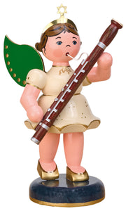 Hubrig Volkskunst - 16cm - Angel with Bassoon - Figurine