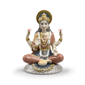 Lladro Goddess Sri Lakshmi Figurine