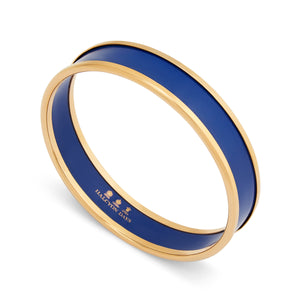 Halcyon Days Cobalt & Gold Enamel Bangle