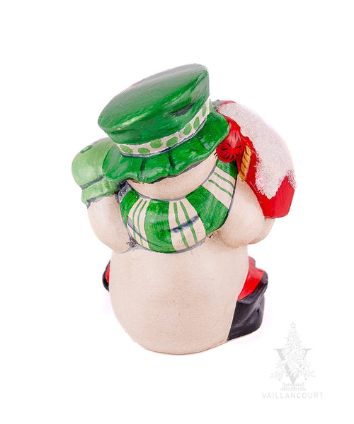 Load image into Gallery viewer, Vaillancourt Folk Art - Sutton Snowman (#2) - Chalkware Figurine
