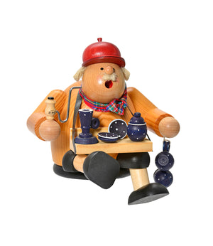 KWO Pot Trader, Sitting - 5.9" - Incense Smoker