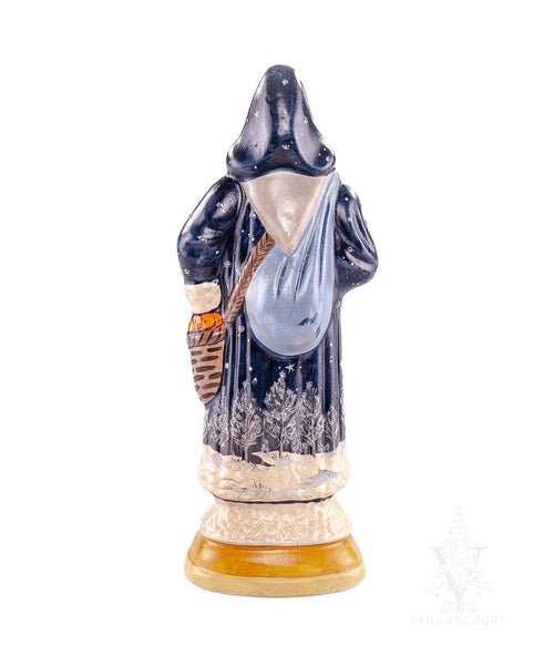 Load image into Gallery viewer, Vaillancourt Folk Art - Father Christmas with Winter’s Night Coat - Chalkware Figurine
