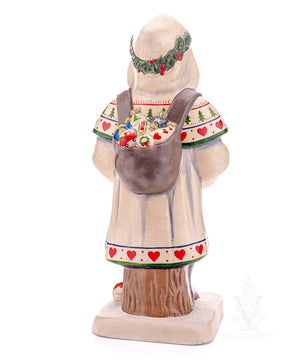 Vaillancourt Folk Art - Christbaumschmuck Santa - Chalkware Figurine