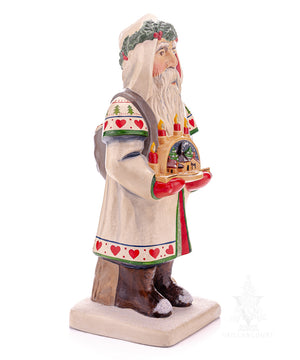 Vaillancourt Folk Art - Christbaumschmuck Santa - Chalkware Figurine