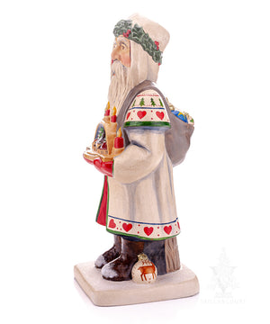 Vaillancourt Folk Art - Christbaumschmuck Santa - Chalkware Figurine