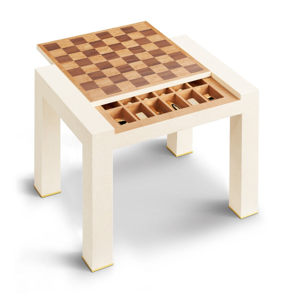 Load image into Gallery viewer, AERIN Shagreen Chess Side Table, Cream
