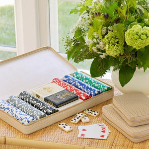 AERIN Enzo Travel Poker Set