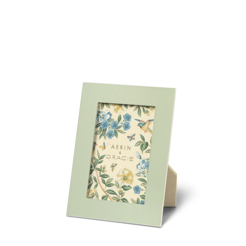 AERIN & Gracie Heathcote Lacquer 4x6 Frame, Sage