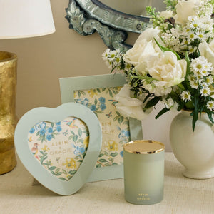 AERIN & Gracie Heathcote Lacquer Heart Frame, Sage