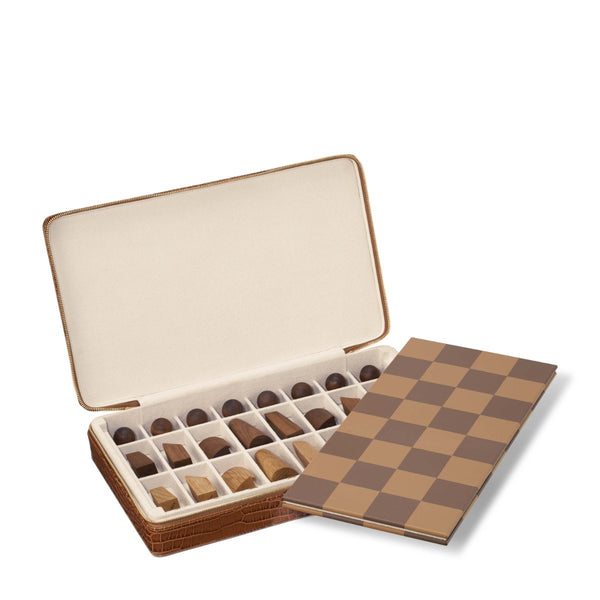 Load image into Gallery viewer, AERIN Enzo Travel Chess Set, Chestnut
