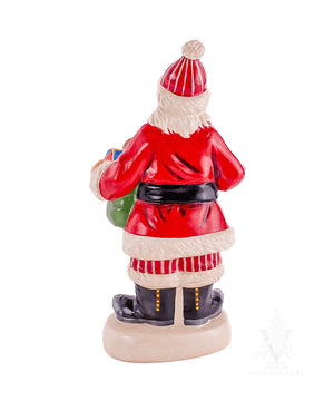 Vaillancourt Folk Art - Classic American Santa in Red - Chalkware Figurine