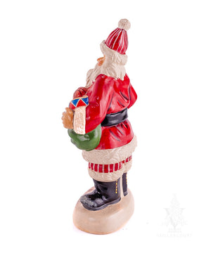 Vaillancourt Folk Art - Classic American Santa in Red - Chalkware Figurine