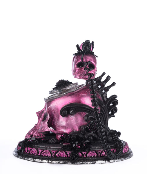 Load image into Gallery viewer, Katherine&#39;s Collection Skull And Roses Phone Tabletop
