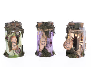 Katherine's Collection Broomstick Acres Potion Jars, Assortment of 3