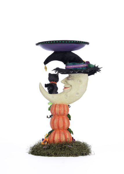 Load image into Gallery viewer, Katherine&#39;s Collection Jacks and Cats Moon Pillar Candle Holder
