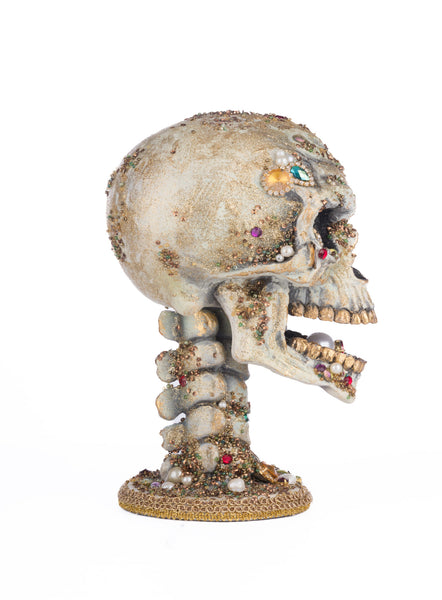 Load image into Gallery viewer, Katherine&#39;s Collection Treacherous Treasure Tall Skull Tabletop
