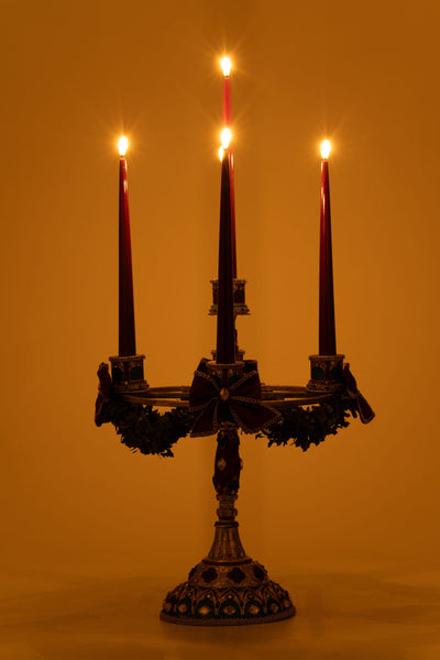 Load image into Gallery viewer, Katherine&#39;s Collection Christmas Castle Candelabra
