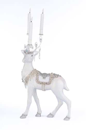 Katherine's Collection Crystal Christmas Standing Deer Candleholder