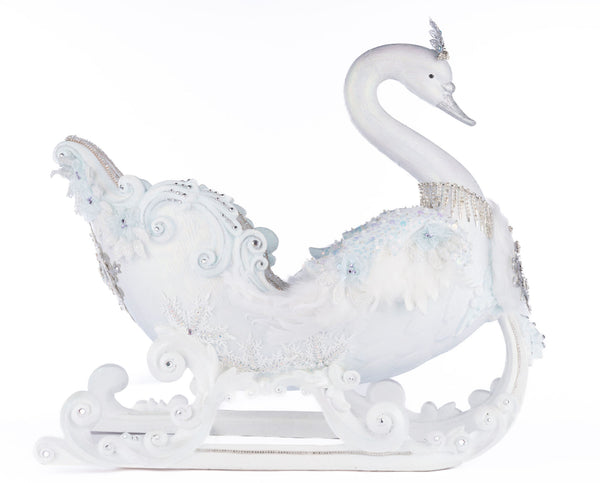 Load image into Gallery viewer, Katherine&#39;s Collection Dazzling Swan Sleigh
