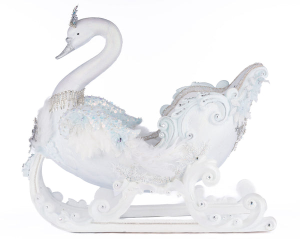 Load image into Gallery viewer, Katherine&#39;s Collection Dazzling Swan Sleigh
