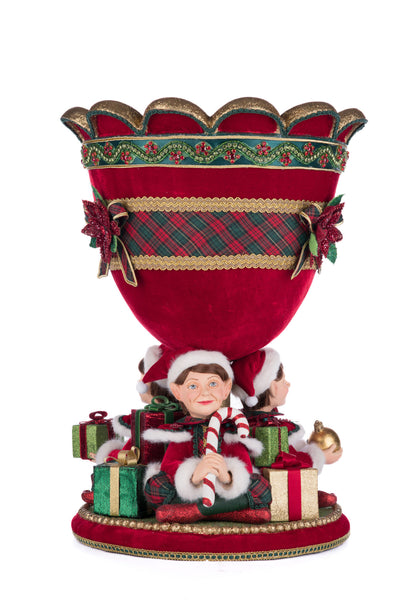 Load image into Gallery viewer, Katherine&#39;s Collection Holiday Magic Elf Urn
