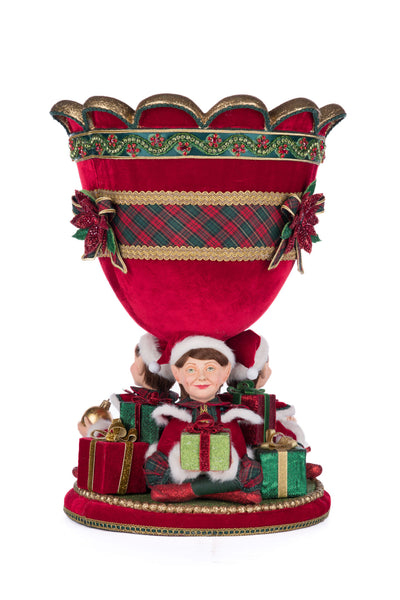 Load image into Gallery viewer, Katherine&#39;s Collection Holiday Magic Elf Urn
