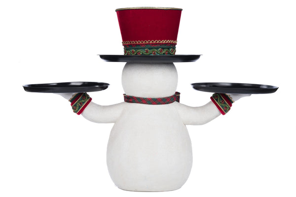 Load image into Gallery viewer, Katherine&#39;s Collection Holiday Magic Snowman Serving Piece
