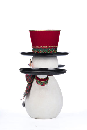 Katherine's Collection Holiday Magic Snowman Serving Piece