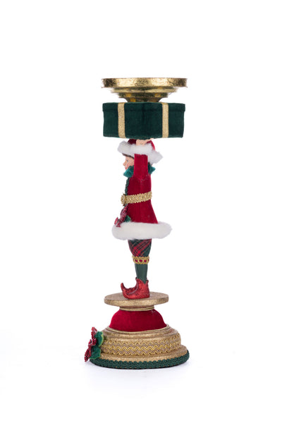 Load image into Gallery viewer, Katherine&#39;s Collection Holiday Magic Elf Candlestick
