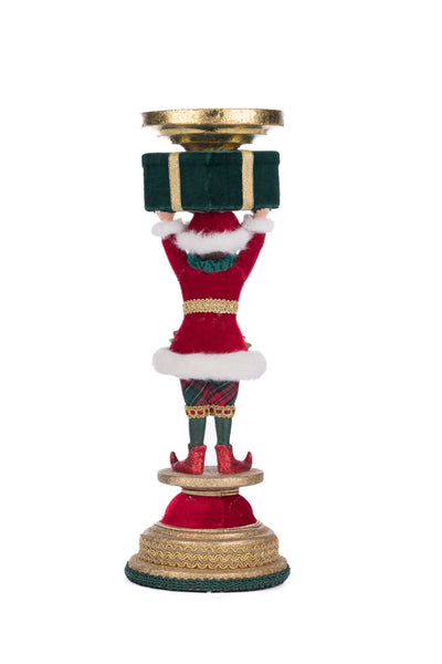 Load image into Gallery viewer, Katherine&#39;s Collection Holiday Magic Elf Candlestick
